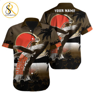 Cleveland Browns Hawaiian Shirt NFL Football Custom Hawaiian Shirt for Men Women Gift For Fans 29 SeratyArt