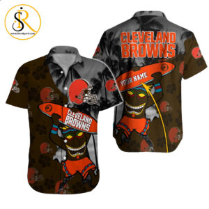 Cleveland Browns Hawaiian Shirt NFL Football Custom Hawaiian Shirt for Men Women Gift For Fans 3 SeratyArt