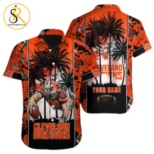 Cleveland Browns Hawaiian Shirt NFL Football Custom Hawaiian Shirt for Men Women Gift For Fans 34 SeratyArt