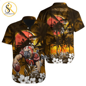 Cleveland Browns Hawaiian Shirt NFL Football Custom Hawaiian Shirt for Men Women Gift For Fans 36 SeratyArt