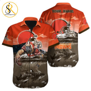 Cleveland Browns Hawaiian Shirt NFL Football Custom Hawaiian Shirt for Men Women Gift For Fans 43 SeratyArt