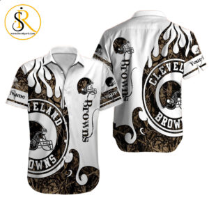 Cleveland Browns Hawaiian Shirt NFL Football Custom Hawaiian Shirt for Men Women Gift For Fans 44 SeratyArt