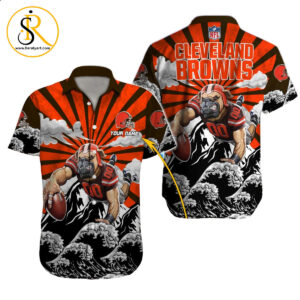 Cleveland Browns Hawaiian Shirt NFL Football Custom Hawaiian Shirt for Men Women Gift For Fans 46 SeratyArt