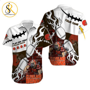Cleveland Browns Hawaiian Shirt NFL Football Custom Hawaiian Shirt for Men Women Gift For Fans 52 SeratyArt
