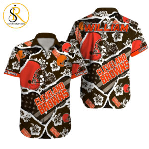 Cleveland Browns Hawaiian Shirt NFL Football Custom Hawaiian Shirt for Men Women Gift For Fans 6 SeratyArt