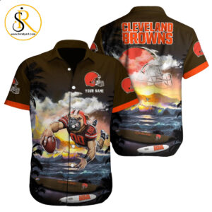Cleveland Browns NFL NFL Football Custom Hawaiian Shirt for Men Women Gift For Fans 2 SeratyArt