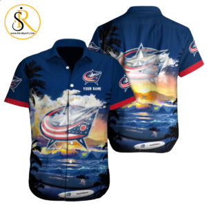 Columbus Blue Jackets NHL Custom Hawaii Shirt for Men Women Gift for Fans SeratyArt