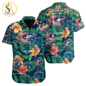Columbus Blue Jackets NHL Custom Hawaiian shirt for Men Women Gift for Fans SeratyArt