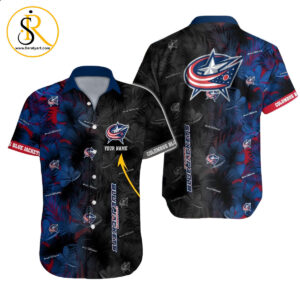 Columbus Blue Jackets NHL Hawaii Shirt Custom Hawaii Shirt for Men Women Gift for Fans SeratyArt
