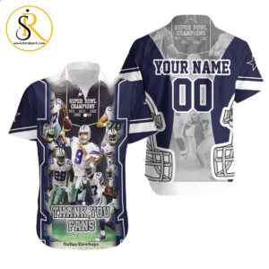 Dallas Cowboys Thank You Fans Nfc East Division Super BowlPersonalized Hawaiian Shirt Aloha Shirt for Men Women SeratyArt