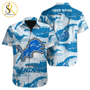 Detroit Lions Hawaiian Shirt NFL Football Custom Hawaiian Shirt for Men Women Gift For Fans 28 SeratyArt