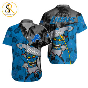 Detroit Lions Hawaiian Shirt NFL Football Custom Hawaiian Shirt for Men Women Gift For Fans 3 SeratyArt
