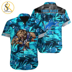 Detroit Lions Hawaiian Shirt NFL Football Custom Hawaiian Shirt for Men Women Gift For Fans 30 SeratyArt