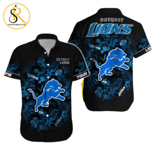 Detroit Lions Hawaiian Shirt NFL Football Custom Hawaiian Shirt for Men Women Gift For Fans 35 SeratyArt