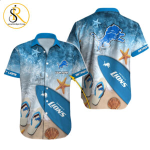 Detroit Lions Hawaiian Shirt NFL Football Custom Hawaiian Shirt for Men Women Gift For Fans 39 SeratyArt
