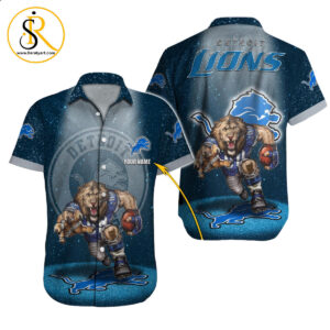 Detroit Lions Hawaiian Shirt NFL Football Custom Hawaiian Shirt for Men Women Gift For Fans 40 SeratyArt