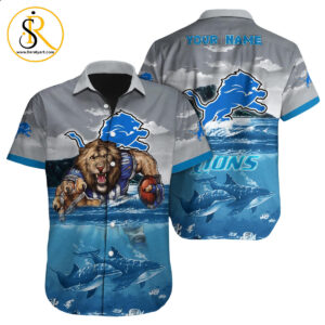 Detroit Lions Hawaiian Shirt NFL Football Custom Hawaiian Shirt for Men Women Gift For Fans 41 SeratyArt