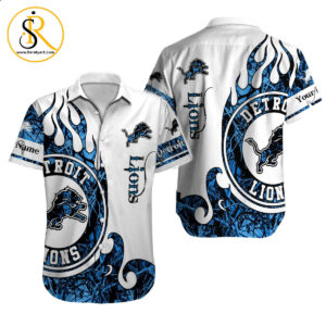 Detroit Lions Hawaiian Shirt NFL Football Custom Hawaiian Shirt for Men Women Gift For Fans 42 SeratyArt