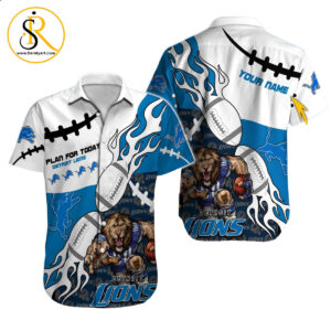 Detroit Lions Hawaiian Shirt NFL Football Custom Hawaiian Shirt for Men Women Gift For Fans 49 SeratyArt