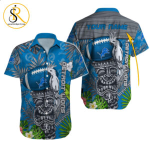 Detroit Lions Hawaiian Shirt NFL Football Custom Hawaiian Shirt for Men Women Gift For Fans 50 SeratyArt