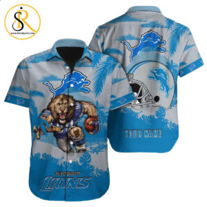 Detroit Lions Hawaiian Shirt NFL Football Custom Hawaiian Shirt for Men Women Gift For Fans 51 SeratyArt
