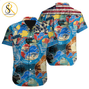 Detroit Lions NFL NFL Football Custom Hawaiian Shirt for Men Women Gift For Fans SeratyArt