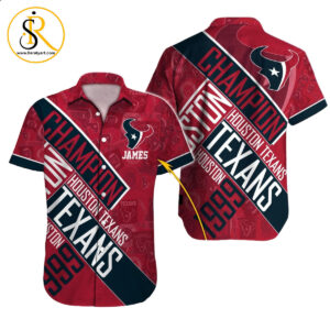 Houston Texans Hawaiian Shirt NFL Football Custom Hawaiian Shirt for Men Women Gift For Fans 16 SeratyArt