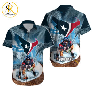 Houston Texans Hawaiian Shirt NFL Football Custom Hawaiian Shirt for Men Women Gift For Fans 19 SeratyArt