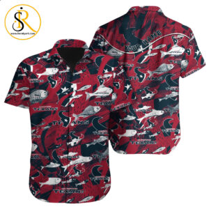 Houston Texans Hawaiian Shirt NFL Football Custom Hawaiian Shirt for Men Women Gift For Fans 26 SeratyArt