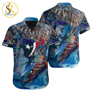Houston Texans Hawaiian Shirt NFL Football Custom Hawaiian Shirt for Men Women Gift For Fans 27 SeratyArt