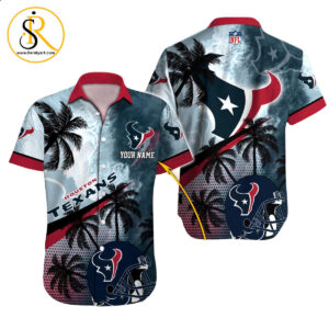 Houston Texans Hawaiian Shirt NFL Football Custom Hawaiian Shirt for Men Women Gift For Fans 32 SeratyArt