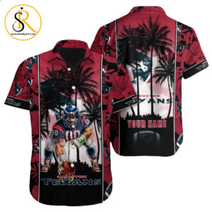 Houston Texans Hawaiian Shirt NFL Football Custom Hawaiian Shirt for Men Women Gift For Fans 34 SeratyArt