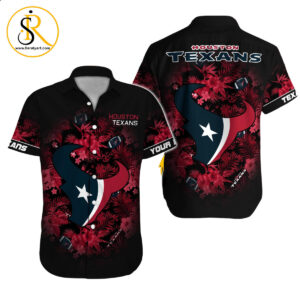 Houston Texans Hawaiian Shirt NFL Football Custom Hawaiian Shirt for Men Women Gift For Fans 35 SeratyArt