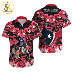Houston Texans Hawaiian Shirt NFL Football Custom Hawaiian Shirt for Men Women Gift For Fans 37 SeratyArt