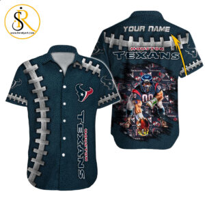 Houston Texans Hawaiian Shirt NFL Football Custom Hawaiian Shirt for Men Women Gift For Fans 38 SeratyArt