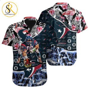 Houston Texans Hawaiian Shirt NFL Football Custom Hawaiian Shirt for Men Women Gift For Fans 52 SeratyArt