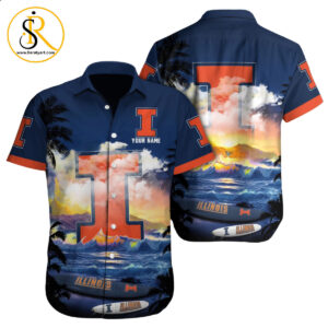 Illinois Fighting Illini NCAA3 Custom Hawaii Shirt for Men Women Gift for Fans SeratyArt