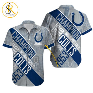 Indianapolis Colts Hawaiian Shirt NFL Football Custom Hawaiian Shirt for Men Women Gift For Fans 16 SeratyArt