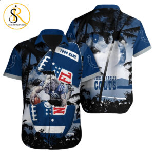 Indianapolis Colts Hawaiian Shirt NFL Football Custom Hawaiian Shirt for Men Women Gift For Fans 22 SeratyArt
