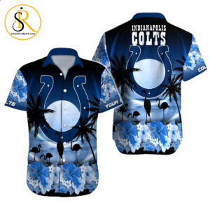 Indianapolis Colts Hawaiian Shirt NFL Football Custom Hawaiian Shirt for Men Women Gift For Fans 23 SeratyArt