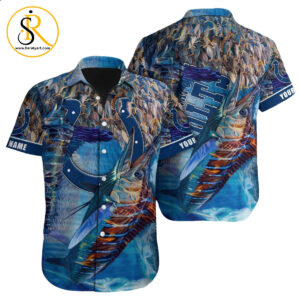 Indianapolis Colts Hawaiian Shirt NFL Football Custom Hawaiian Shirt for Men Women Gift For Fans 27 SeratyArt