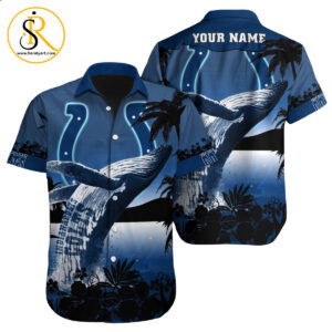 Indianapolis Colts Hawaiian Shirt NFL Football Custom Hawaiian Shirt for Men Women Gift For Fans 29 SeratyArt