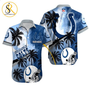 Indianapolis Colts Hawaiian Shirt NFL Football Custom Hawaiian Shirt for Men Women Gift For Fans 32 SeratyArt