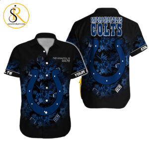 Indianapolis Colts Hawaiian Shirt NFL Football Custom Hawaiian Shirt for Men Women Gift For Fans 35 SeratyArt