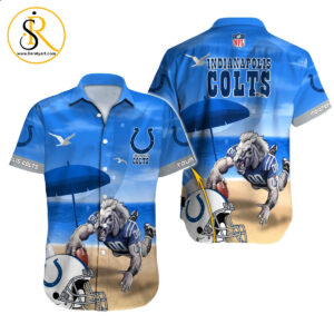 Indianapolis Colts Hawaiian Shirt NFL Football Custom Hawaiian Shirt for Men Women Gift For Fans 39 SeratyArt