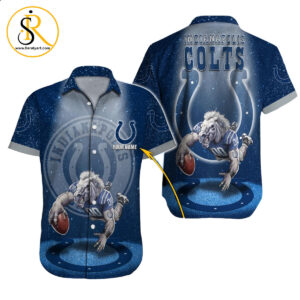 Indianapolis Colts Hawaiian Shirt NFL Football Custom Hawaiian Shirt for Men Women Gift For Fans 42 SeratyArt