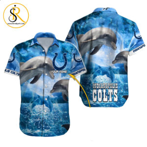 Indianapolis Colts Hawaiian Shirt NFL Football Custom Hawaiian Shirt for Men Women Gift For Fans 45 SeratyArt