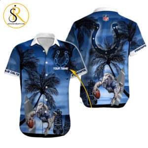 Indianapolis Colts Hawaiian Shirt NFL Football Custom Hawaiian Shirt for Men Women Gift For Fans 47 SeratyArt
