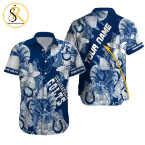 Indianapolis Colts Hawaiian Shirt NFL Football Custom Hawaiian Shirt for Men Women Gift For Fans 58 SeratyArt