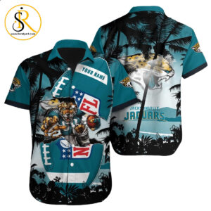 Jacksonville Jaguars Hawaiian Shirt NFL Football Custom Hawaiian Shirt for Men Women Gift For Fans 22 SeratyArt